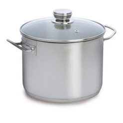 Baccarat Gourmet 28cm 12 Litre Stainless Steel Stockpot With Glass Lid