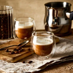 Baccarat Barista Cafe Double Wall Espresso Glass 90ml Set Of 2