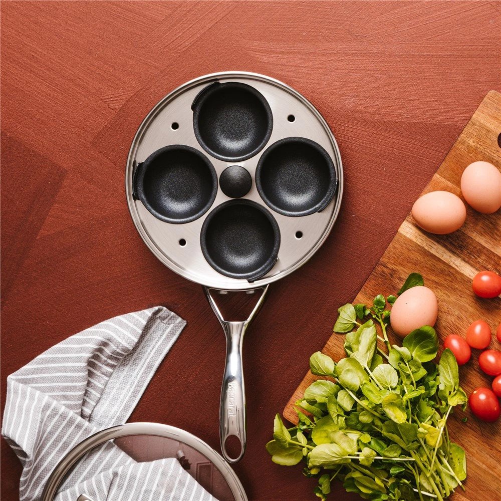 Baccarat ID3 Hard Anodised Egg Poacher With Lid 4 Cup 20cm - Image 3