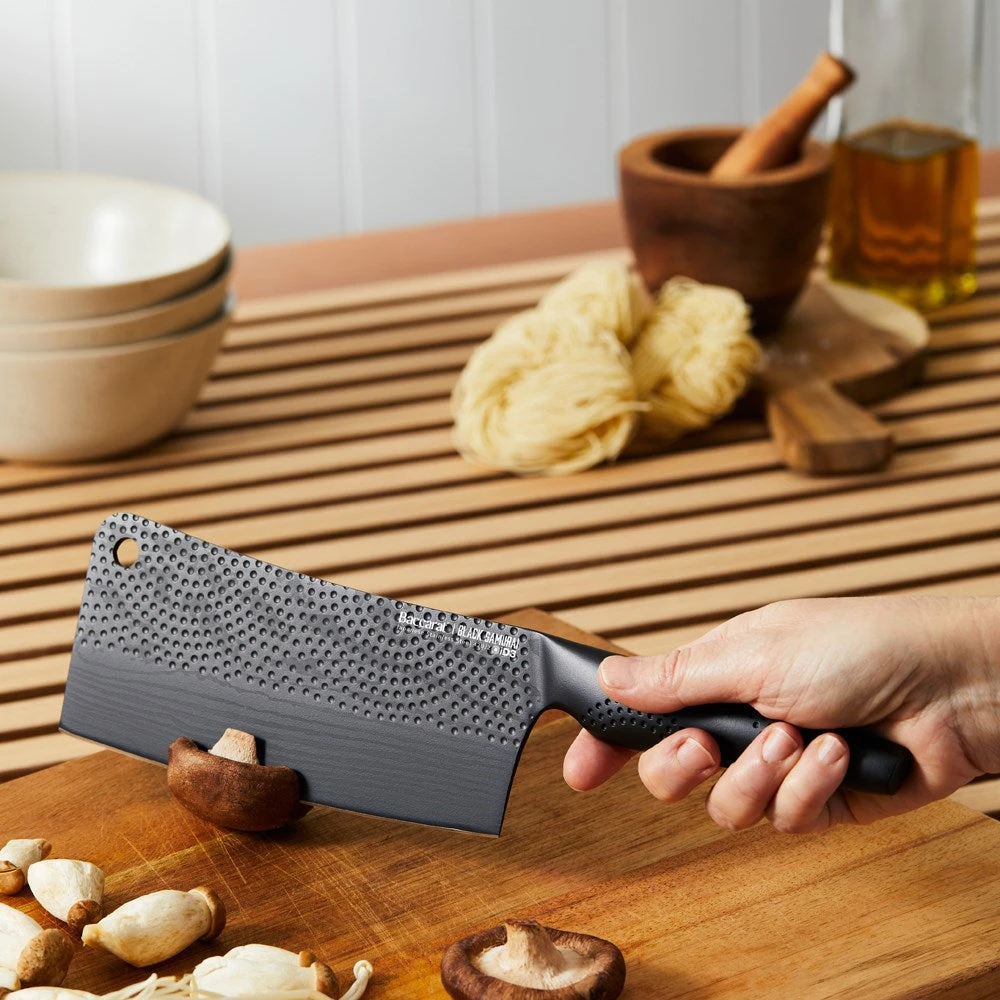 Baccarat ID3 Black Samurai Cleaver Knife 17cm