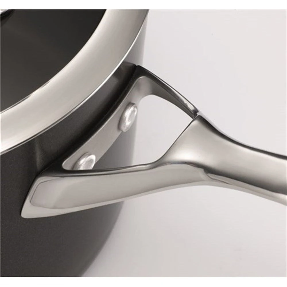 Baccarat ID3 Hard Anodised Egg Poacher With Lid 4 Cup 20cm