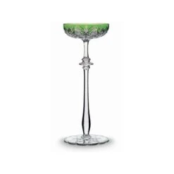 Baccarat Tsar Champagne Coupe Green