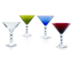 Baccarat Vega Martini Boxed Set Of 4 Colors