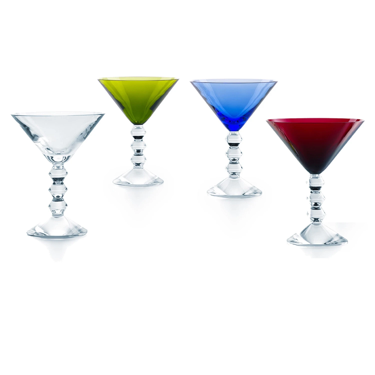 Baccarat Vega Martini Boxed Set Of 4 Colors
