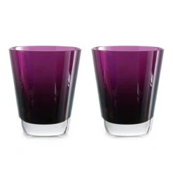 Baccarat Mosaique Tumbler Purple Boxed Set Of 2