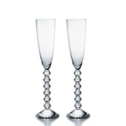 Baccarat Vega Flutissimo Flutes Clear Set Of 2