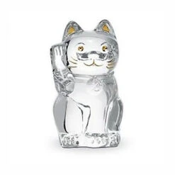 Baccarat Cats Lucky Clear 3 7/8" H