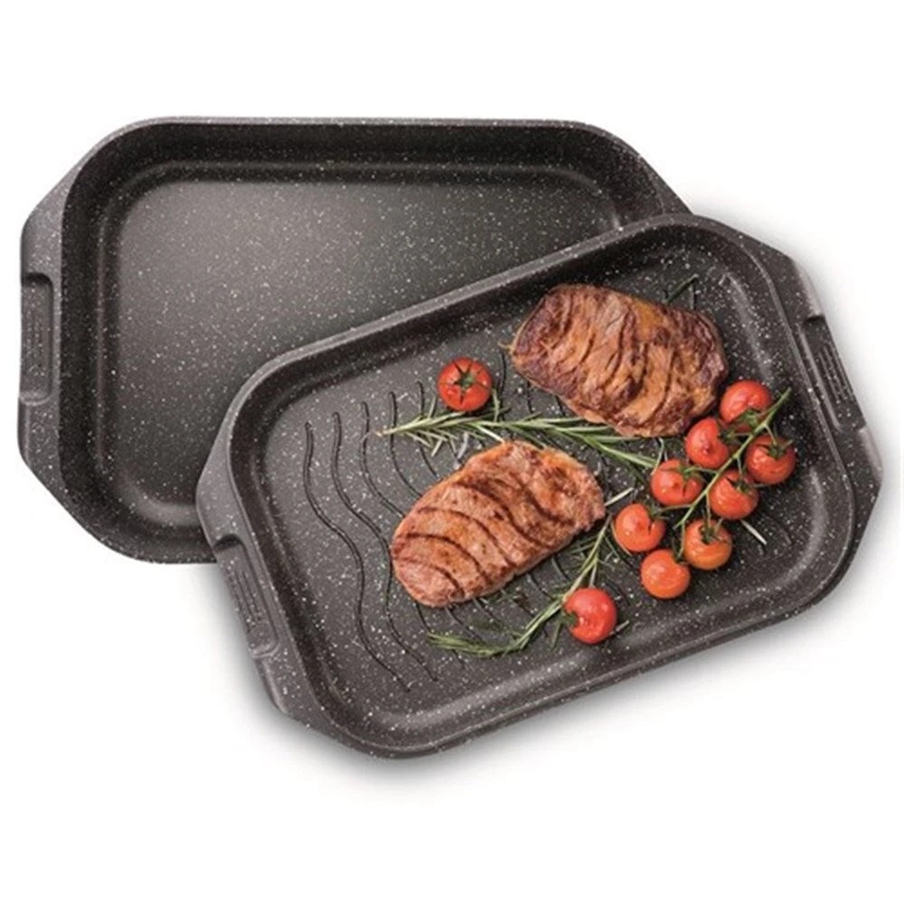 Baccarat Granite Non-Stick Roast & Grill Multi Pan 34 X 24cm
