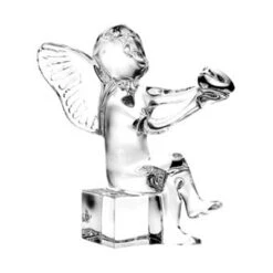 Baccarat Cherub Holding Heart