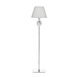 Baccarat Torch Lamp Reading With White Shade 57" H
