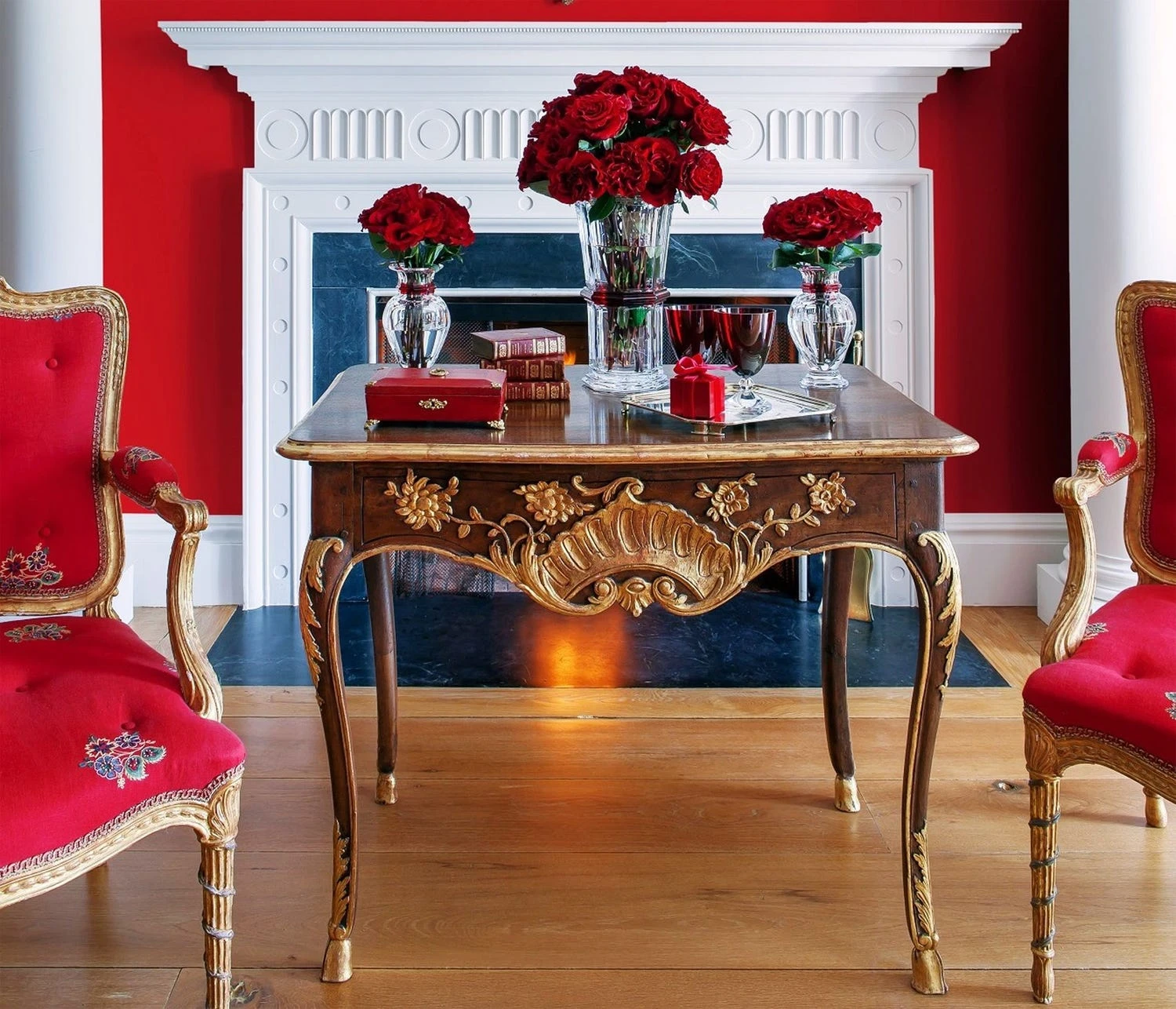 Harcourt Baluster Vase, Red - Image 2