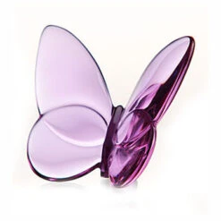 Baccarat Butterflies Lucky Purple 2 1/2" H
