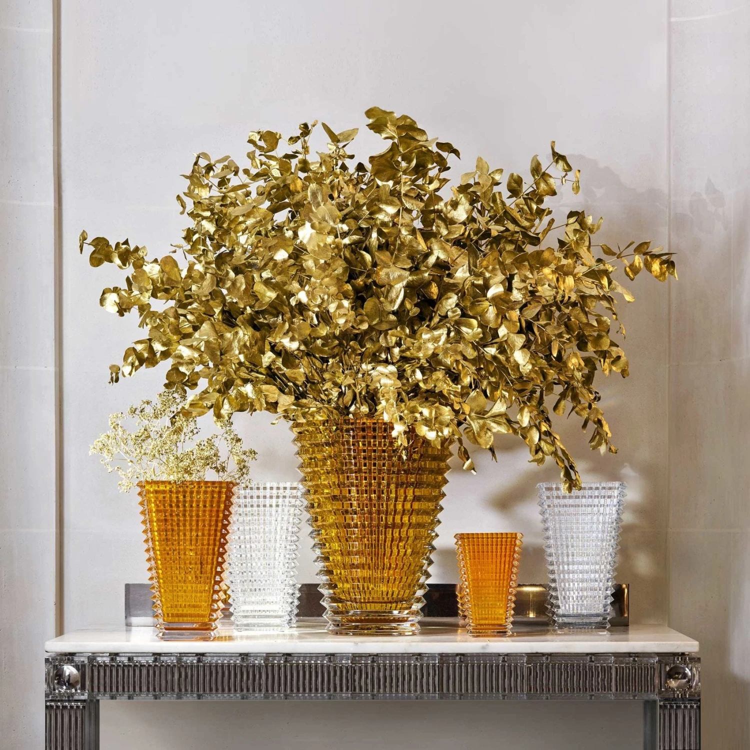 Eye Oval Vase, Amber - Image 2