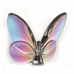 Baccarat Butterflies Lucky Iridescent 2 1/2" H