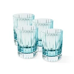 Harmonie Tumbler #2, Turquoise, Set Of 4