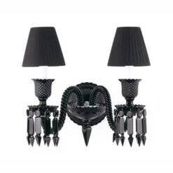 Baccarat Zenith Sconces Black 2 Light