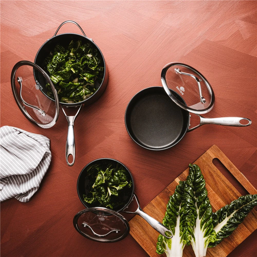 Baccarat ID3 Hard Anodised Saucepan With Lid 20 X 12cm