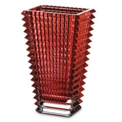 Eye Vase Rectangular, Red