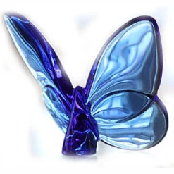 Baccarat Butterflies Lucky Blue 2 1/2" H
